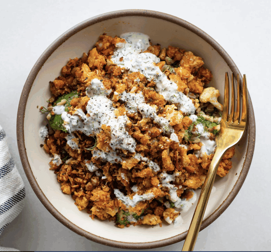 Buffalo Cauliflower Bowl